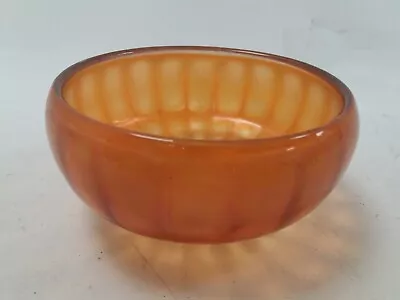 Buy Vintage Carnival Glass Sweets Bowl - Decorative - Orange Base - 5  Diameter Used • 6.99£