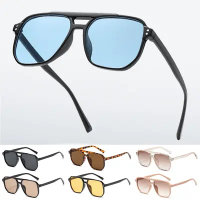 Buy Vintage Retro 70s Sunglasses Women Men Classic Large Square Frame Shades Glasses • 3.95£