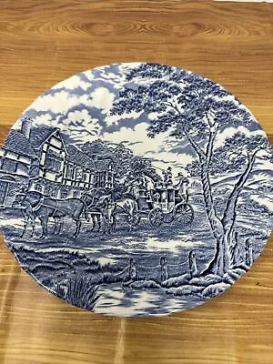 Buy Myott Royal Mail Staffordshire Plate Blue And White 10 Inch • 9.57£