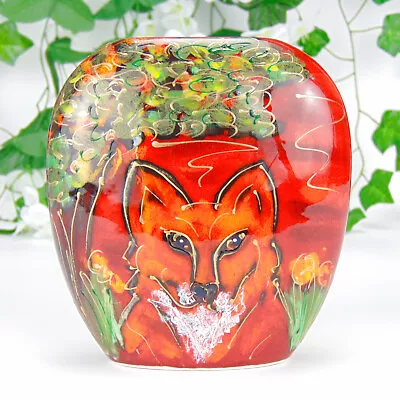 Buy Anita Harris Vase Hand Painted Sly Fox Design English Studio Pottery 13cm • 79.99£