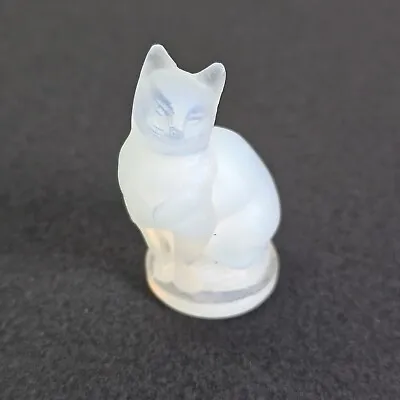 Buy Vintage Signed Sabino France Opalescent Art Glass Cat Figurine 2  Tall • 47.06£