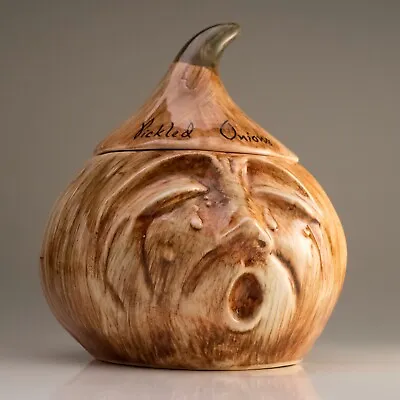 Buy Vintage Toni Raymond Pottery Pickled Onion Crying Face Preserve Pot • 17.43£