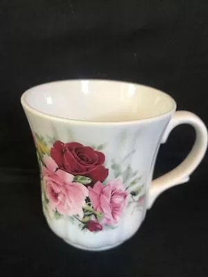 Buy Duchess Bone China Mug Pink & Red Roses Made In England • 12£