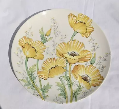 Buy Vintage Noritake Craftone Buttercup Poppy Flower 10.5” Dinner Plate #8769 1970’s • 19.27£