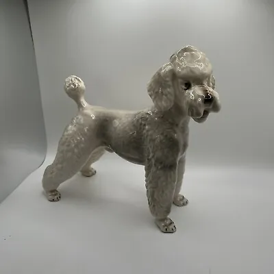 Buy Excellent KERAMOS Wien Vienna Austria WHITE STANDARD POODLE Dog Figurine • 76.83£