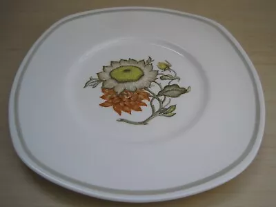 Buy 1960s Wedgwood Susie Cooper C2002 Sunflower Square Cake Sandwich Serving Plate • 6£