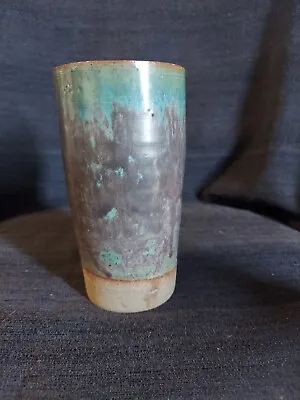 Buy OZARKS ARTISANS Made Stoneware Glazed Pottery Vase 6” H X 3” W  • 11.38£