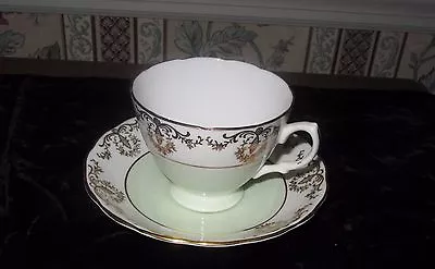 Buy Ridgway England Bone China Gold Cup Saucer Royal Valet Pattern Numbered 5351 • 12.54£