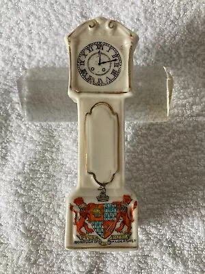 Buy Vintage China Ware Borough Of Aldershot Crest Crested Grandfather Clock • 2.50£