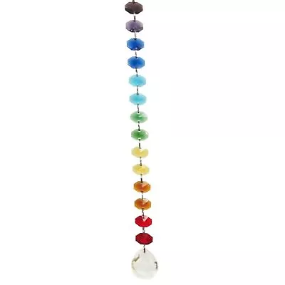 Buy Hanging Rainbow Suncatcher Sun Catcher Glass Ornament Home Decor Gift Present • 4.49£