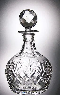 Buy Signed ROYAL DOULTON Lead Crystal GEORGIAN Cut Glass Spirit Decanter - 25cm • 35£