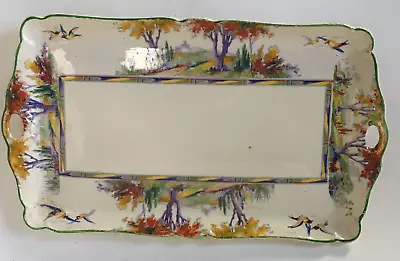Buy Minerva John Maddock Platter Tray Royal Ivory ENGLAND 737954 Serving Birds Trees • 23.04£