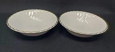 Buy Wedgwood Gold Chelsea Pair Of Cereal Bowls • 10.95£