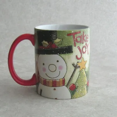 Buy Lang Take Joy Snowman Mug By Karen H Good Christmas Holiday Coffee Cocoa Cup • 12.29£