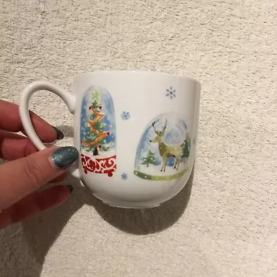 Buy Laura Ashley Snowglobes Pattern  Christmas Mug • 2.95£