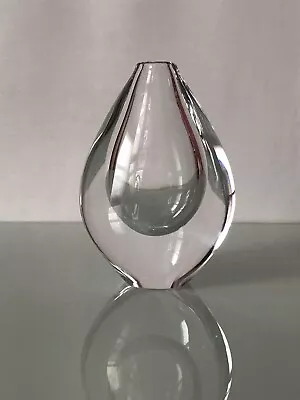 Buy Orrefors Crystal Glass Vase Teardrop Sven Palmquist Palmqvist Swedish Vintage • 49.99£