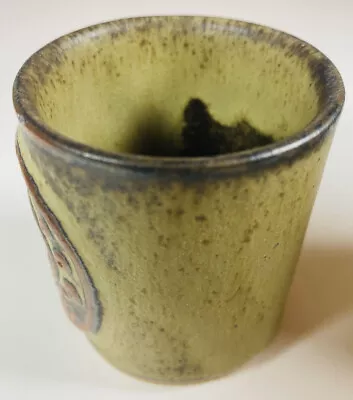 Buy Tremar Wine Cup Cornish Studio Art Pottery Vtg Beaker Goblet MCM *Rim Fleabite • 9.70£
