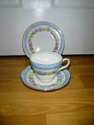 Buy Stunning Vintage Foley Trio ~ Flowers Floral Tea Cup Saucer & Plate ~ 2941 • 14.99£