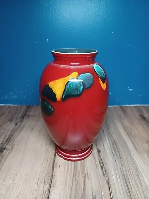 Buy Vintage Poole Pottery England High Gloss  Volcano  Vase - 8  Tall  • 48.02£