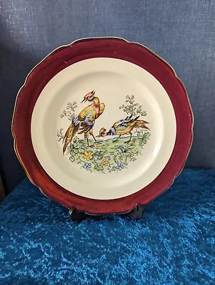 Buy Vintage Rare Gray's Pottery Chelsea Birds Decorative Plate 1950 • 35£