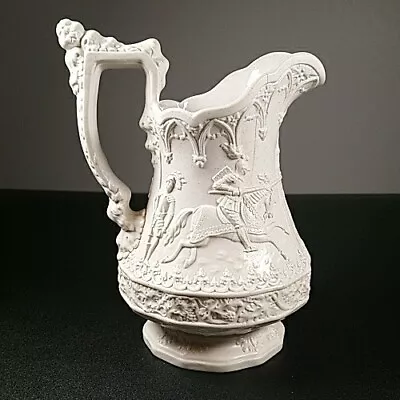 Buy Antique William Ridgway 1840 Jug English Victorian Relief Moulded Pitcher 18cm • 88.20£