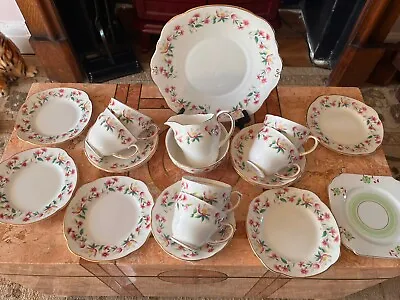 Buy Very Pretty Mis Match China Tea Set Pinks / Floral • 39£