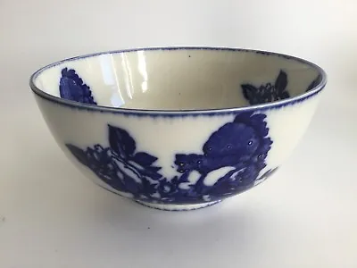 Buy Blakeney Pottery Staffordshire Ironstone Flow Blue And White 8 1/4” Bowl • 16.95£
