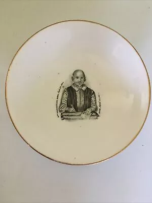 Buy William Shakespeare DISH British Pottery COMMEMORATIVE WEAR • 4.99£