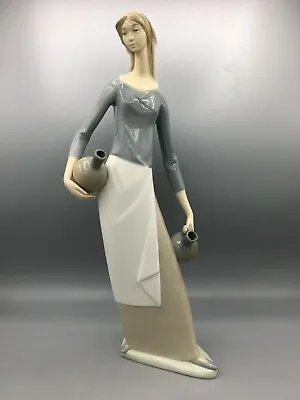 Buy : Lladro Figurine Nao Lady Holding Jugs . • 9.95£