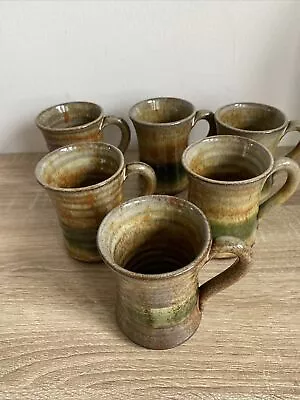 Buy 6 Chesterton Oxon Studio Pottery Small Mugs • 27£