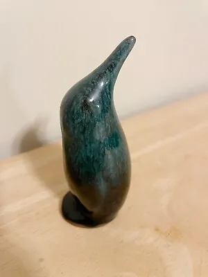 Buy Rare Vintage Blue Mountain Pottery Penguin | Red Clay | Green Drip Glaze | Art • 28.34£