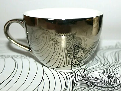 Buy Ciroa  Reflections  Metallic Gold Finish On White Coffee Cup Porcelain Australia • 61.14£