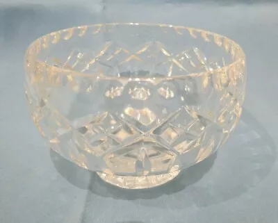 Buy Vintage Lovely Cut Glass Footed Bowl 11.5cm • 3.80£