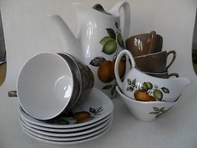 Buy Midwinter Tea Coffee Set Cups & Saucers Oranges & Lemons Vintage Retro • 32£