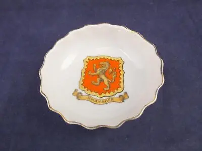 Buy Vintage Goss Crested Ware Dish - Rhayader. • 8.96£