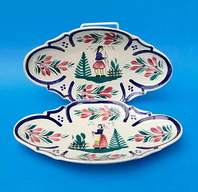 Buy Henriot HB QUIMPER Pottery - TWO Dishes • 17.50£