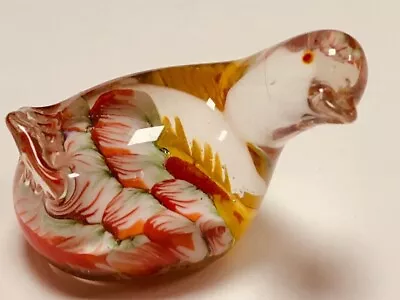 Buy Vintage Murano Style Art Glass Colorful Small Chicken Figurine Paperweight • 11.95£