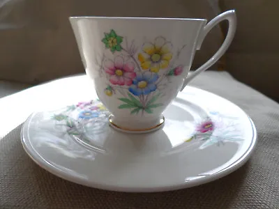 Buy VINTAGE 50’s ROYAL ALBERT FLOWER OF THE MONTH CUP + PLATE  - COSMOS OCTOBER      • 16£