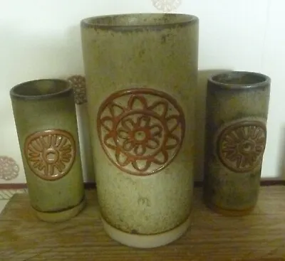 Buy Tremar Studio Pottery Posy Vases , Impressed Trademark  , Approx  7   & 5  High • 9.99£