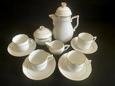 Buy HEREND PORCELAIN GOLD PLATTED COFFEE SET FOR 4 PERSONS (13pcs.) HDE • 288.14£