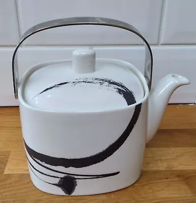 Buy Red Vanilla Royal Fine China Paint It Black Teapot - 1.3L • 20£