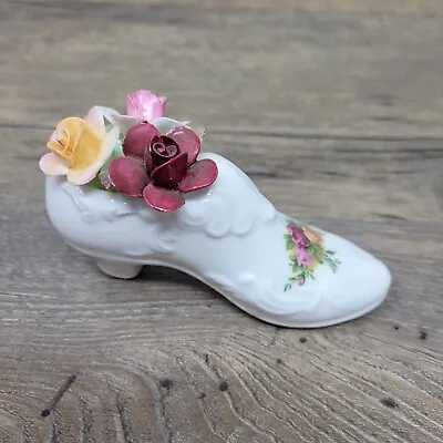 Buy Royal Albert Shoe With Flowers Old Country Roses 1962 Bone China • 11.99£
