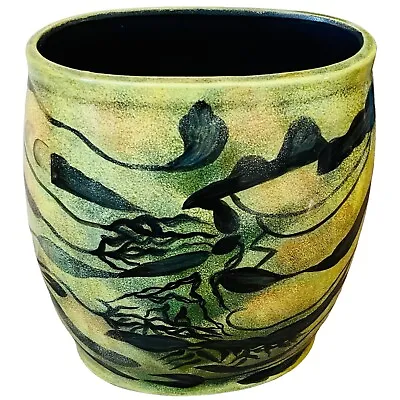 Buy John-Richard Glazed Pottery Vase Container Modernist Abstract JRA-6366 11.5”H • 48.99£