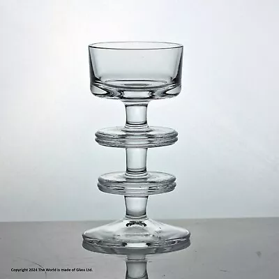 Buy Wedgwood Glass Sheringham Candlestick, Two Disk, Clear • 40£