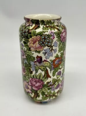 Buy Art Deco Crown Ducal Ware Chintz Vase Parrot & Flowers 4.5” • 27.64£