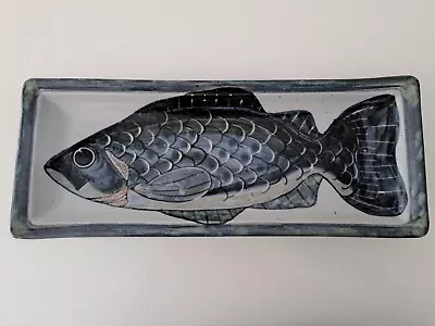 Buy Highland Stoneware Scotland Handpainted Fish Plate Platter • 45£