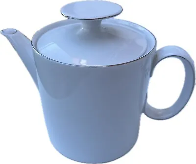 Buy Thomas Rosenthal Germany Vintage 3 Cup Lid Teapot Platinum Band Coupe MCM EUC • 23.98£