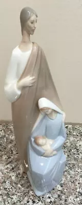 Buy Lladro #4585 Nativity Holy Family Glossy Jesus Mary & Joseph Repaired • 18.94£
