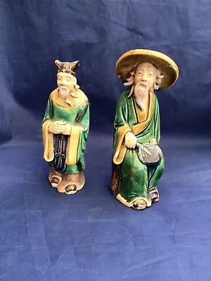 Buy Sancai Glazed Shiwan Pottery Figures,Republic Period 1920’s+. • 26£