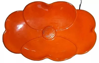 Buy Vintage Frankoma Pottery Brown/Orange 200 Dogwood Oval Bowl Platter LG 13  • 23.71£